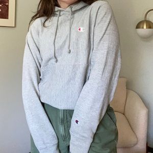 Champion Cozy Grey Hoodie Sweatshirt